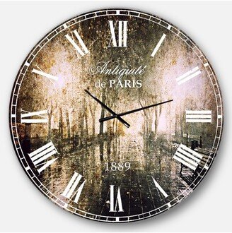 Designart Photography Landscape Oversized Round Metal Wall Clock - 36 x 36