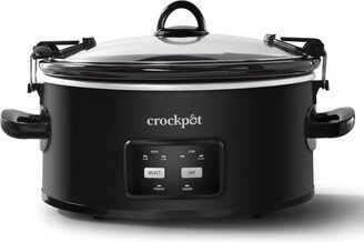 Crock-Pot 6qt Programmable Cook & Carry Slow Cooker Black SCCPVLF605-B