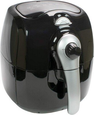 3.7 Quart Electric Air Fryer in Black with Timer and Temperature Control