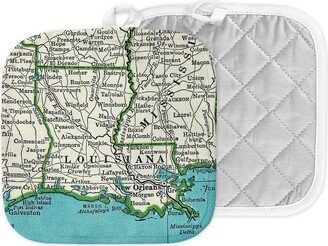 Louisiana Map Hot Pad - Pot Holder Kitchen Airbnb Decor Wedding Gift Closing