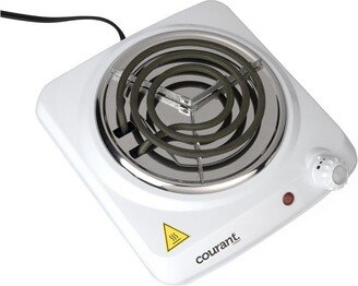 1000 Watts Electric Single Burner, White