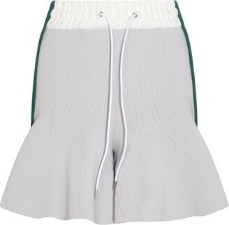 Drawstring RibbednShorts