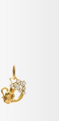 Aquarius Diamond & 18kt Gold Zodiac Charm