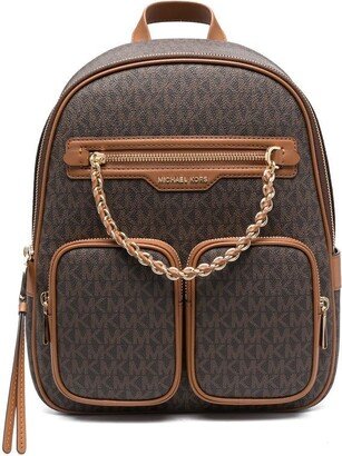 MD monogram-print backpack-AA