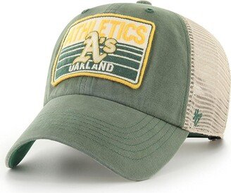 Men's Green Oakland Athletics Four Stroke Clean Up Trucker Snapback Hat