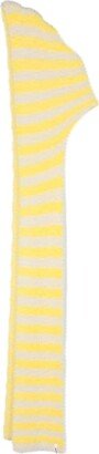 Brushed-Effect Striped Scarf