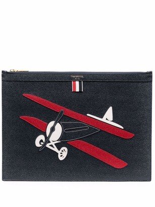 Light Aircraft Patch Clutch Bag