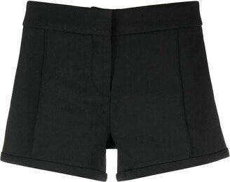 Pleated Detailing Stretched Mini Shorts