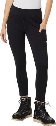 Force Fitted Lightweight Cropped leggings (Black) Women's Casual Pants