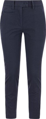 Perfect - Slim-fit Cotton Gabardine Trousers-AA