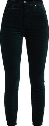 Velvet High-Rise Ankle Skinny Pants