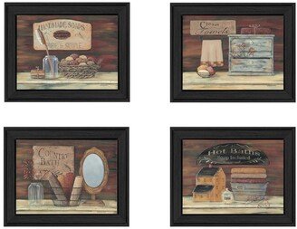 Bathroom I Collection By Pam Britton, Printed Wall Art, Ready to hang, Black Frame, 13 x 16