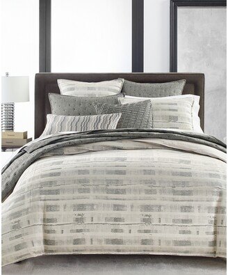 Broken Stripe Duvet Cover, King, Created for Macy's