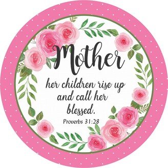 Mother Her Children Rise Up & Call Her Blessed Sign, Mother's Day Porch Door Decor, Wreath Attachment, Sweet Magnolia, Nonni