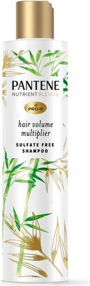 Nutrient Blends Silicone Free Bamboo Shampoo, Volume Multiplier for Fine Thin Hair - 9.6 fl oz