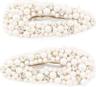 TJMAXX Set Of 2 Ivory Pearl Hair Clips