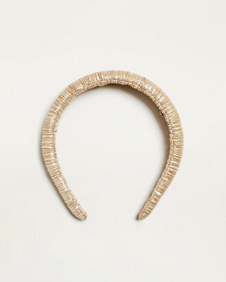 Marina Gold Puffy Headband