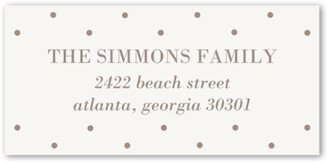 Address Labels: Dotted Love Address Label, Beige, Address Label, Matte