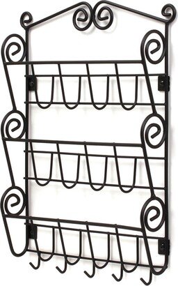 Scroll Wall Mount 3-Tier Letter Holder Key Rack