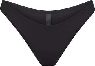 Signature Swim Cheeky Tanga Bottoms | Onyx