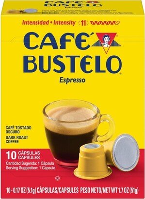 Cafe Bustelo Espresso Roast Coffee Pods - 10ct