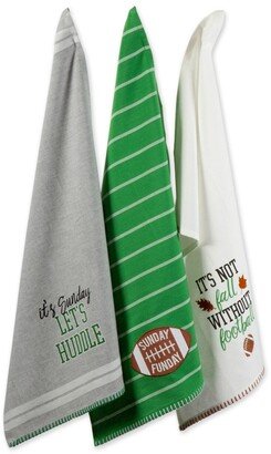 Design Import Sunday Football Dishtowels, Set of 3