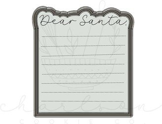 Dear Santa Cookie Cutter