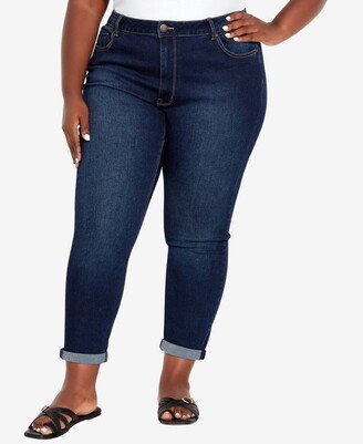 Plus Size Girlfriend Stretch Jeans