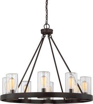 Inman 8-Light Outdoor Chandelier in English Bronze