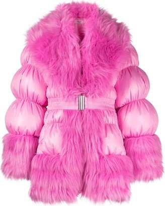 Belted Quilted Puffer Coat