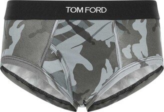 Camouflage Logo Waistband Boxer Briefs