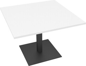 Skutchi Designs, Inc. Small Square Meeting Table With Square Metal Base 42