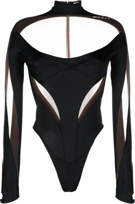 Illusion panelled bodysuit