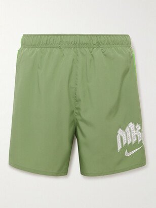 Nike Running Run Division Challenger Straight-Leg Logo-Print Dri-FIT Shorts