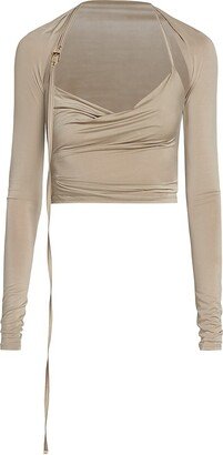 Le Haut Cowlneck Crop Top