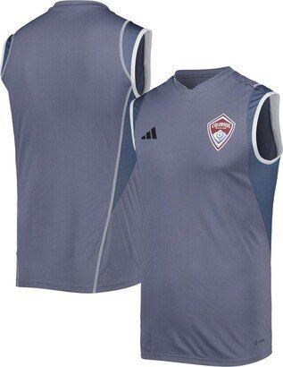 Men's Gray Colorado Rapids 2023 On-Field Sleeveless Training Jersey