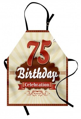 75th Birthday Apron