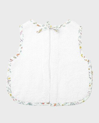 Louelle Floral Trim Apron Bib