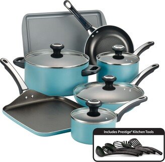 17-Pc. Non-Stick Aluminum Cookware Set