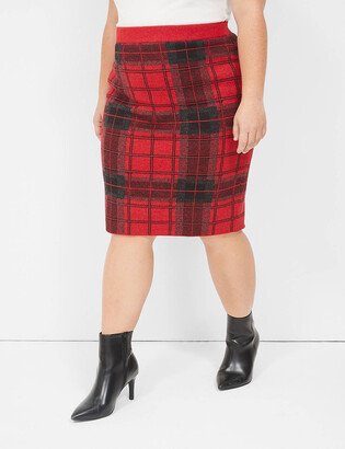 Plaid Mini Sweater Skirt