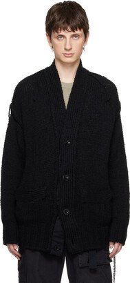 Black Loose Thread Cardigan