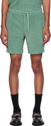 Green Striped Shorts