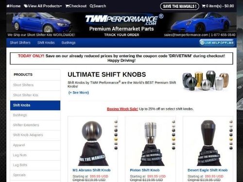 Twm Performance Promo Codes & Coupons