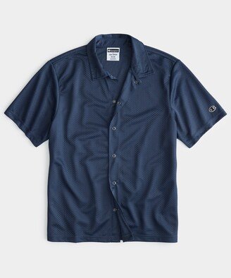 Todd Snyder + Champion Mesh Shirt in Classic Navy