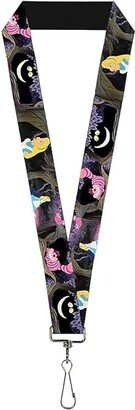 Buckle-Down Lanyard-1.0-Alice The Cheshire Cat Scenes (Multicolor) Findings