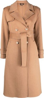 Double-Breasted Wool-Blend Coat-AN