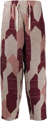 Alva Skate abstract-pattern cropped trousers