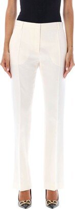 Pleat Straight-Leg Pants-AA