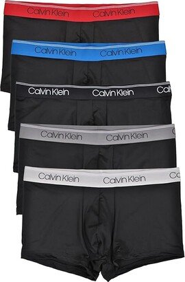 Micro Stretch Low Rise Trunks 5-Pack (Black Bodies/Lapis Blue/December Sky/Rouge/Lunar Rock/Black) Men's Underwear