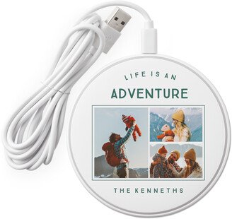 Wireless Phone Chargers: Life's Adventures Wireless Phone Charger, White